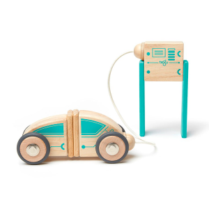 Circuit Racer Magnetic Wooden Blocks Future Collection, 12 pieces